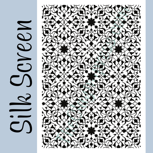 Moroccan Florals Silk Screen