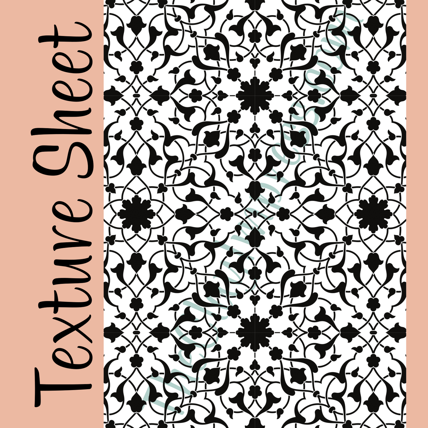 Moroccan Florals Texture Sheet