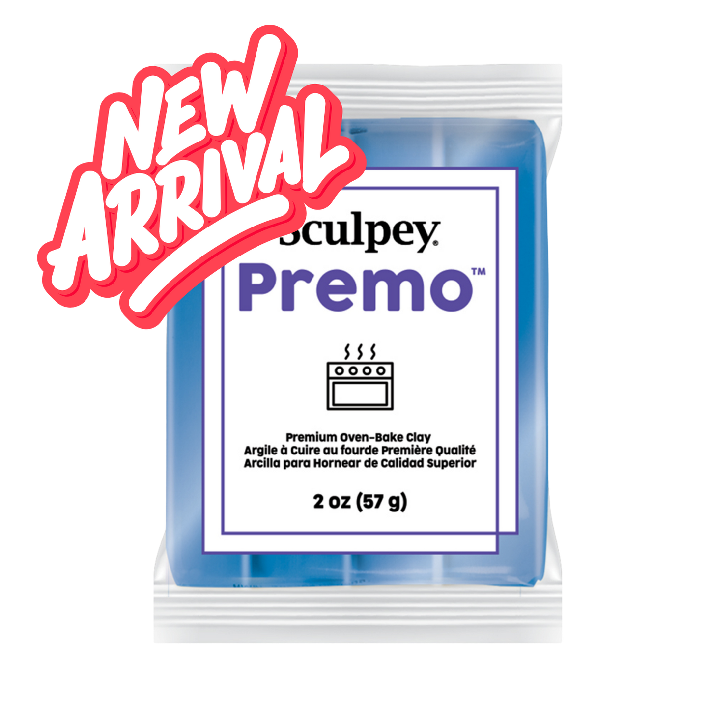 Sculpey Premo Voltage Blue Metallic Polymer Clay