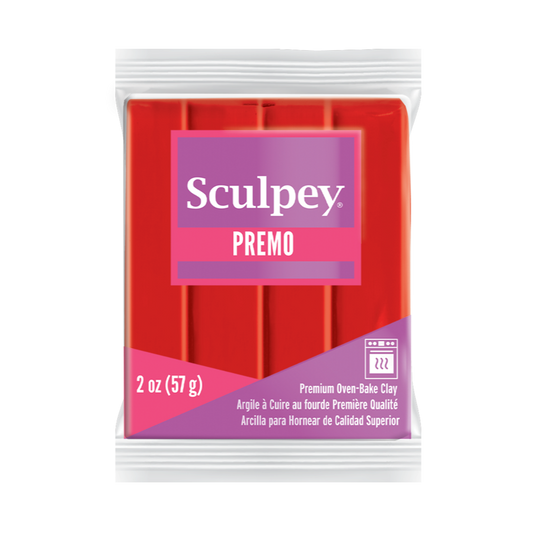 Sculpey Premo Cadmium Red Hue Polymer Clay