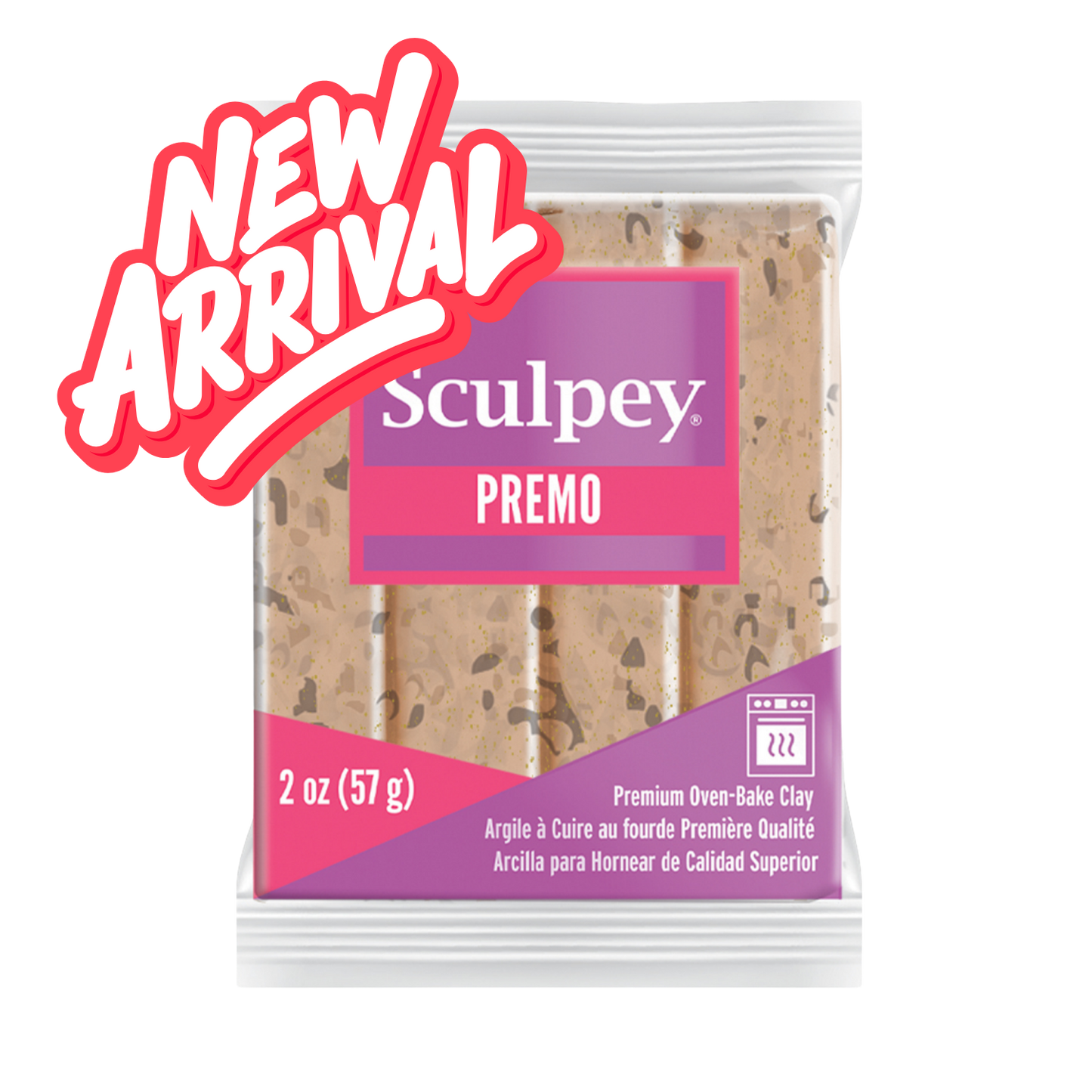 Sculpey Premo Tan Granite Polymer Clay