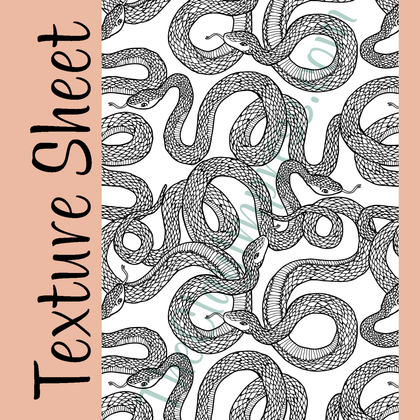 Slithering Snakes Texture Sheet