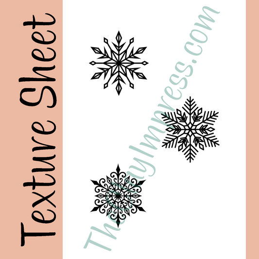 Snowflake Trio Texture Sheet