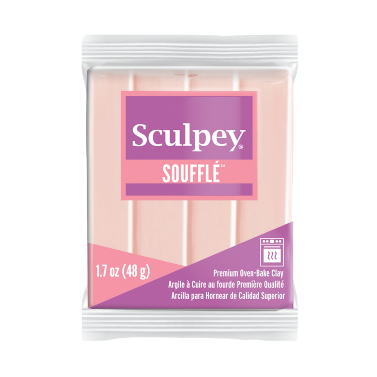 Sculpey Soufflé Almond Rose Polymer Clay