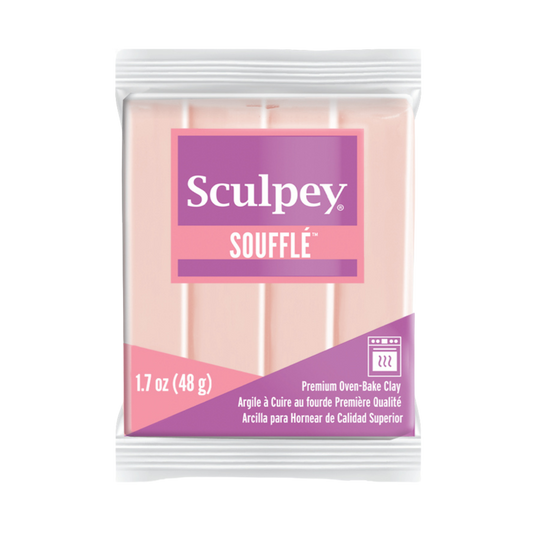Sculpey Soufflé Almond Rose Polymer Clay