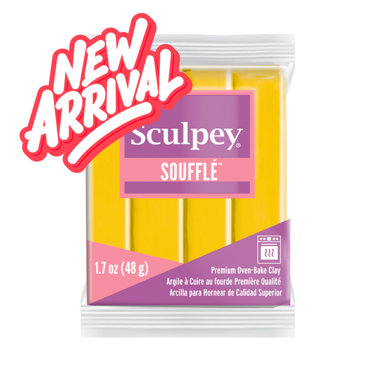 Sculpey Soufflé Cadmium Yellow Polymer Clay