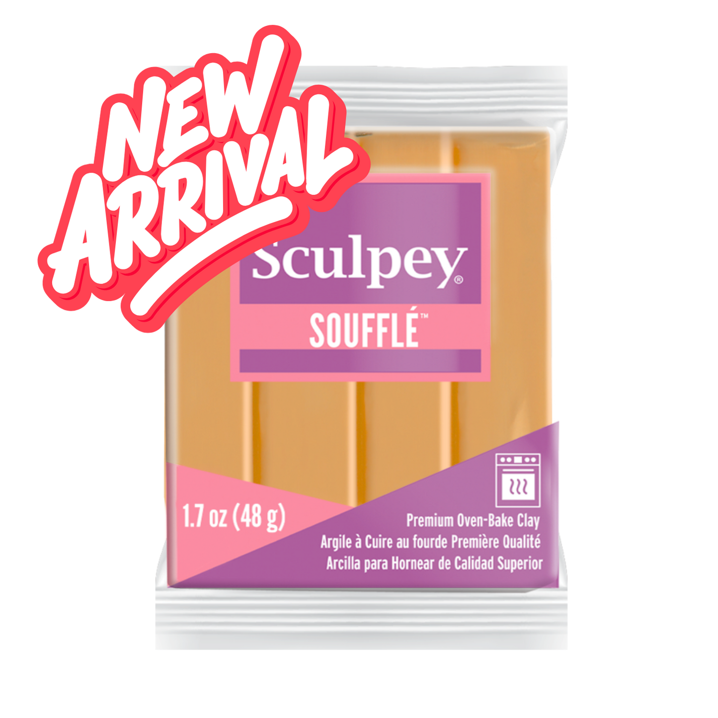 Sculpey Soufflé Crème Brulee Polymer Clay