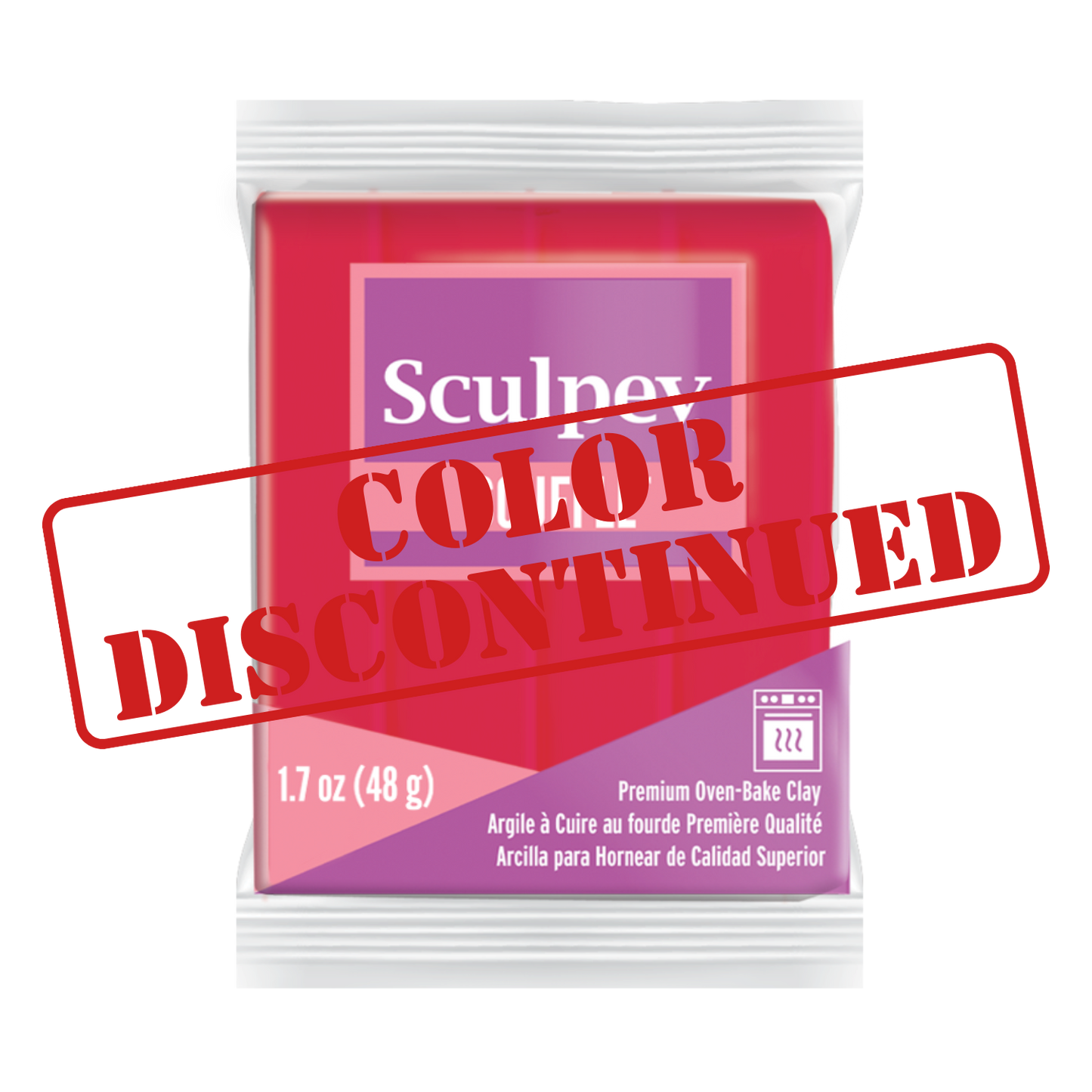 Sculpey Soufflé Raspberry Polymer Clay [DISCONTINUED]
