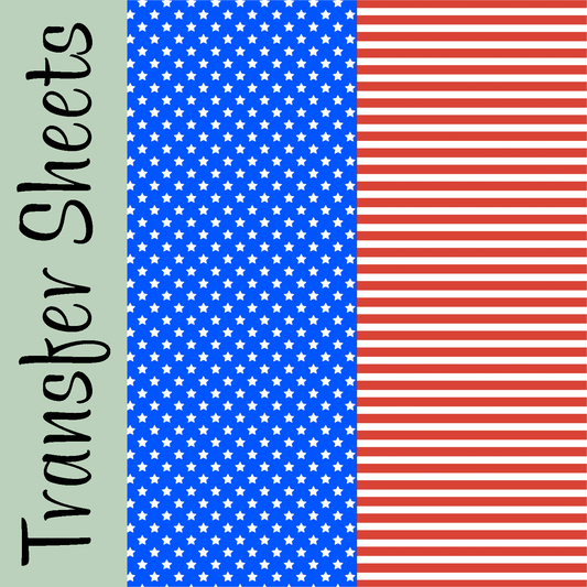 Stars and Stripes Transfer Sheets