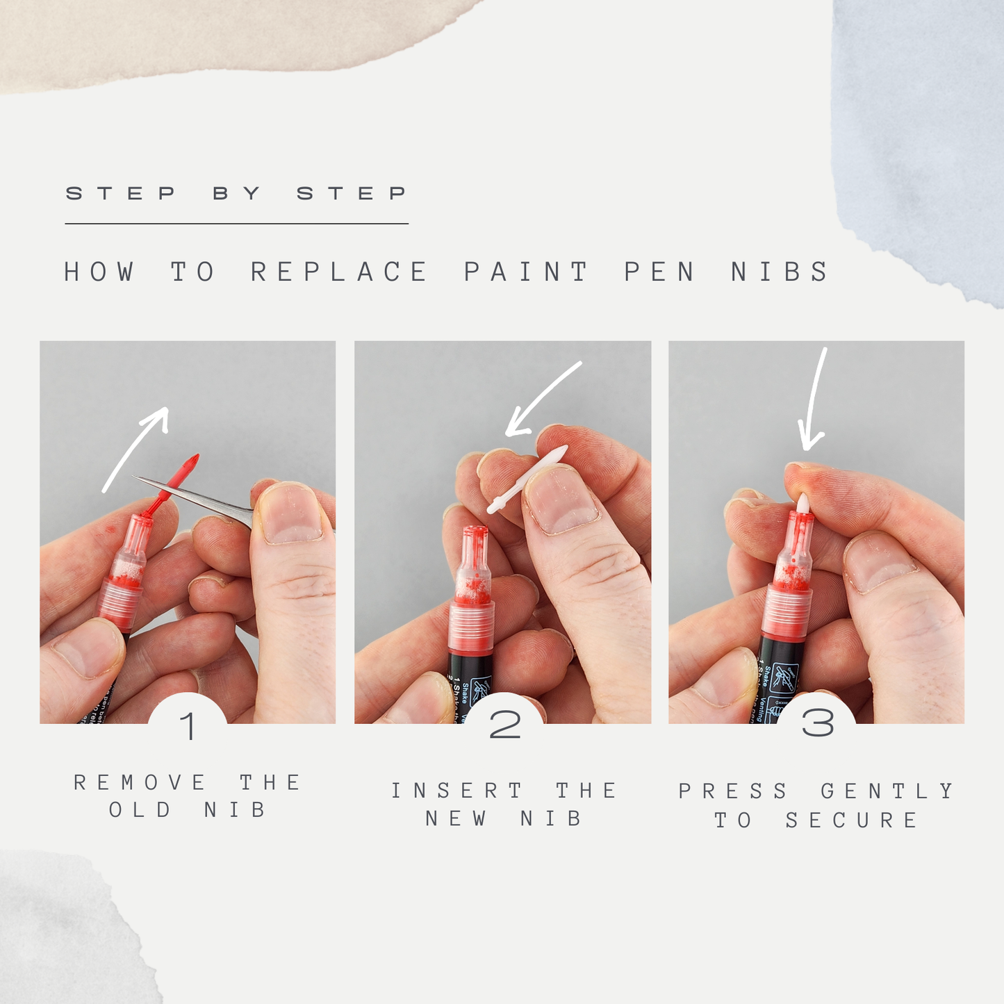 0.7 mm Fine Point Paint Pen Marker Nibs – Pack of 10