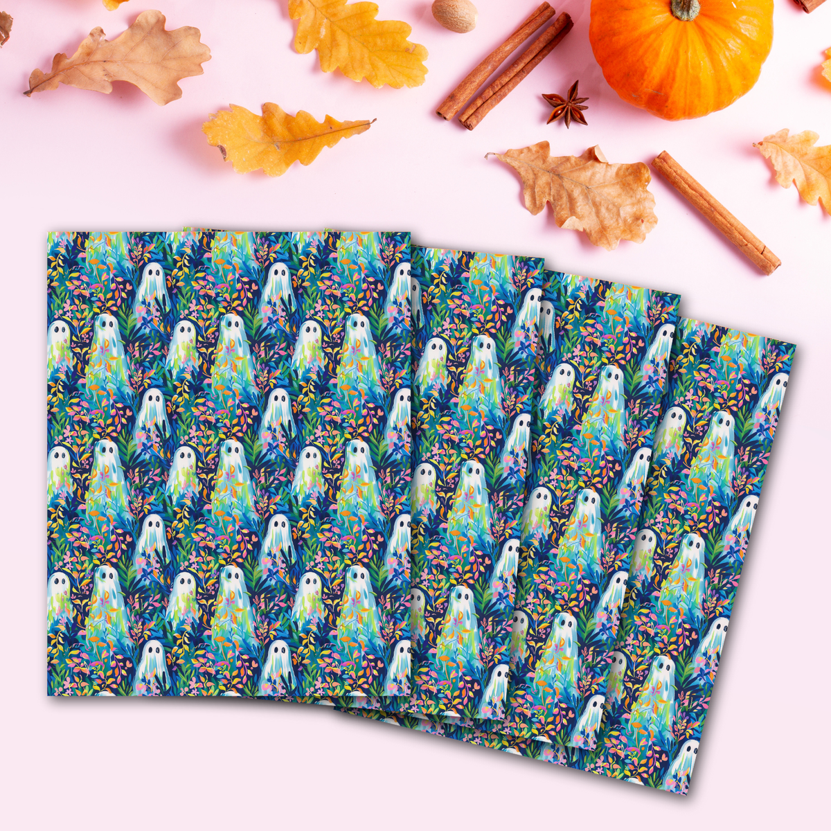 Tropical Ghost Garden Transfer Sheets