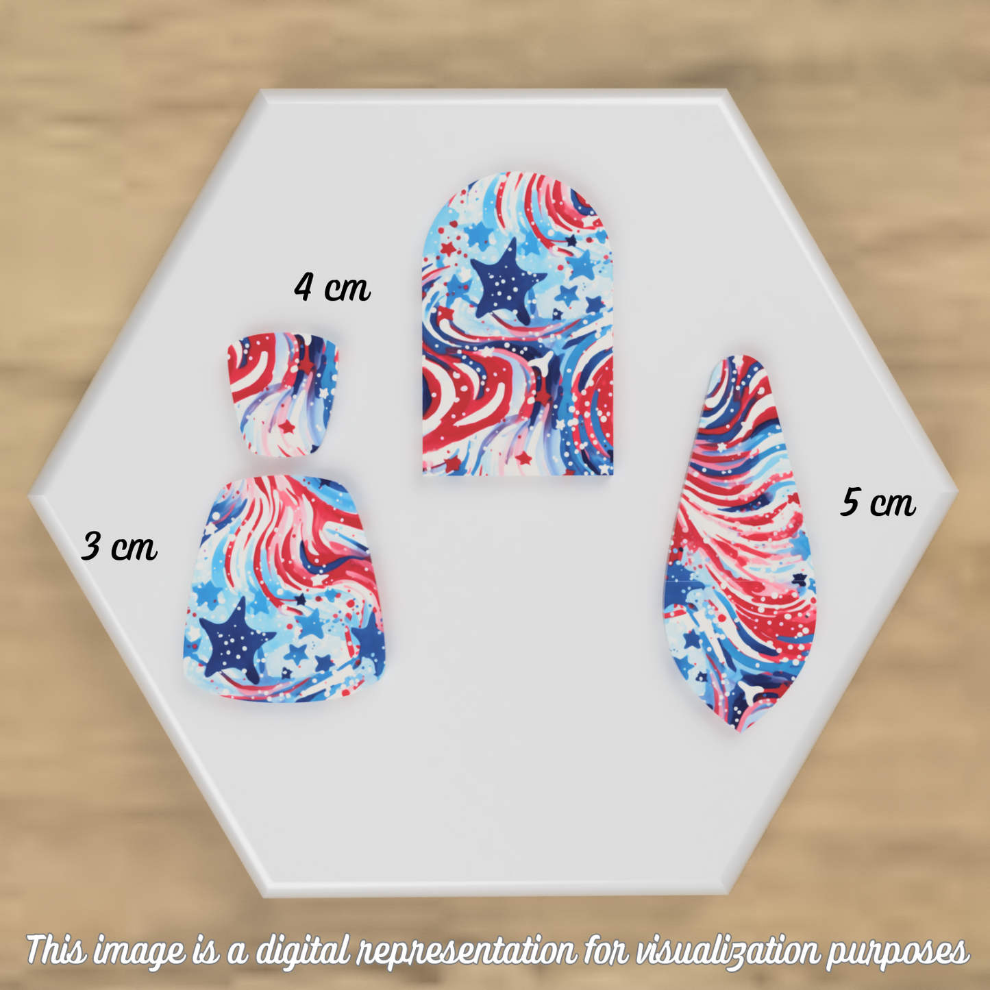 Star-Spangled Swirls Transfer Sheets