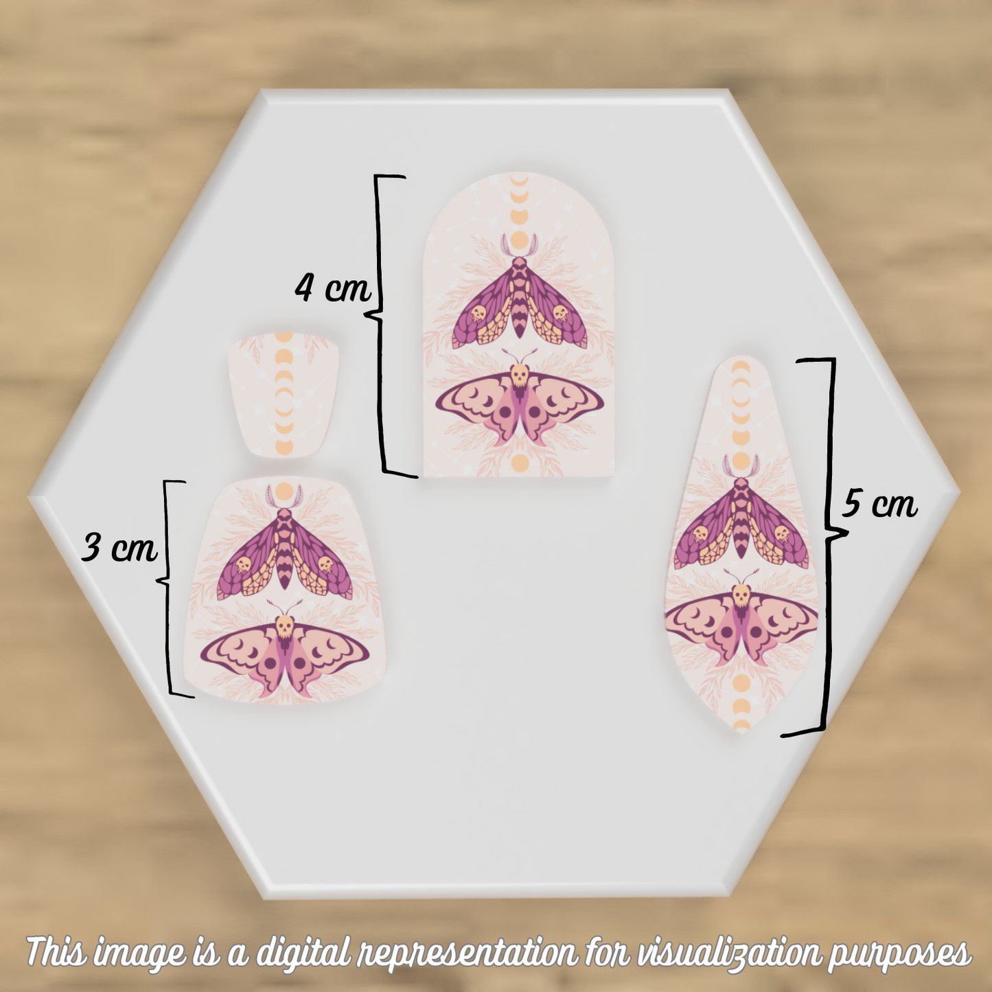 Lunar Death Moths Transfer Sheets