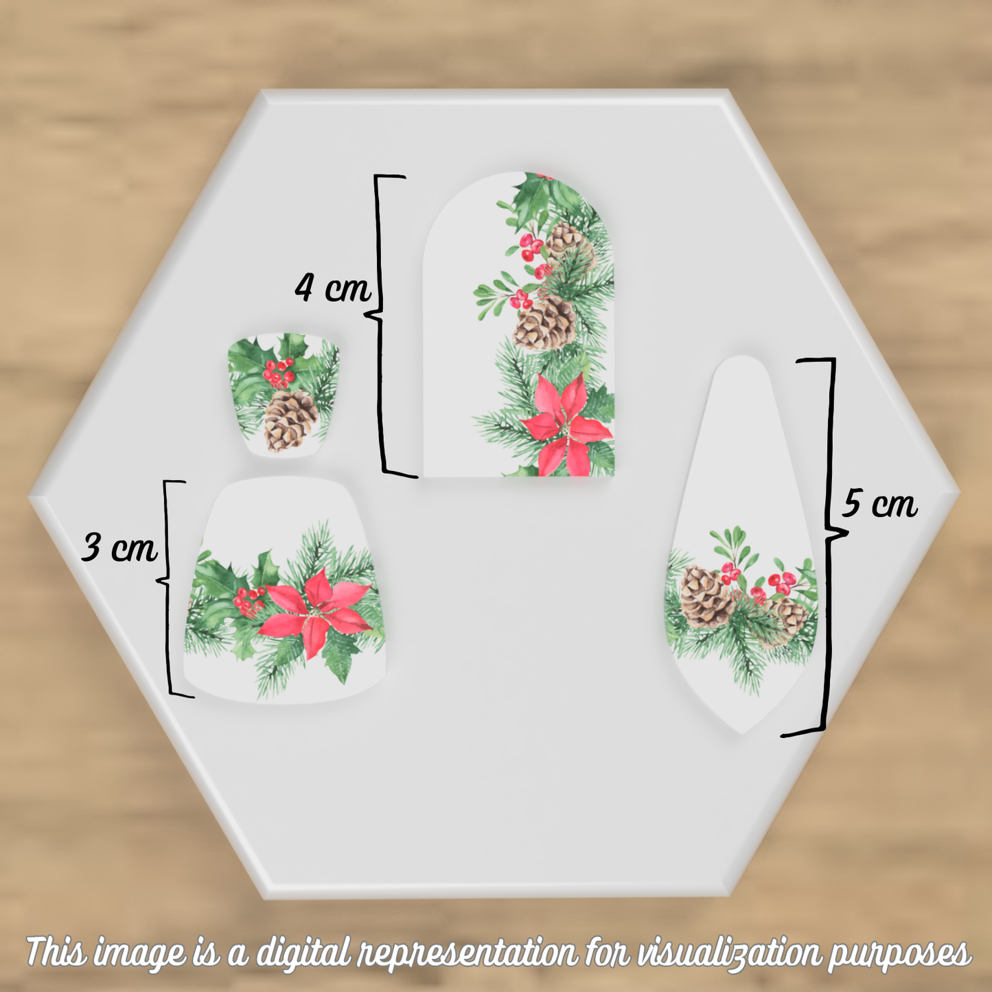 Watercolor Christmas Garland Transfer Sheets