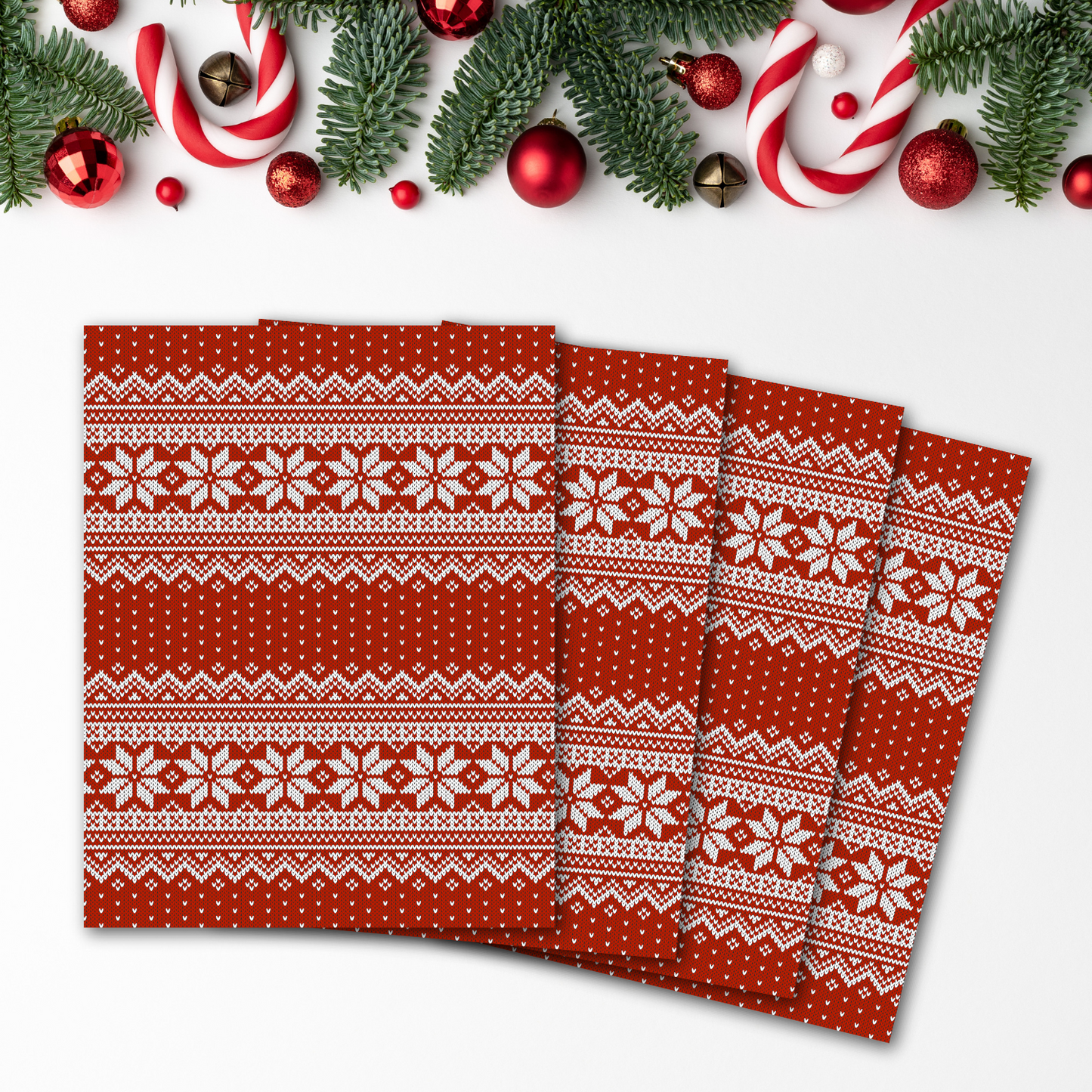 Nordic Snowflake Knit Transfer Sheets