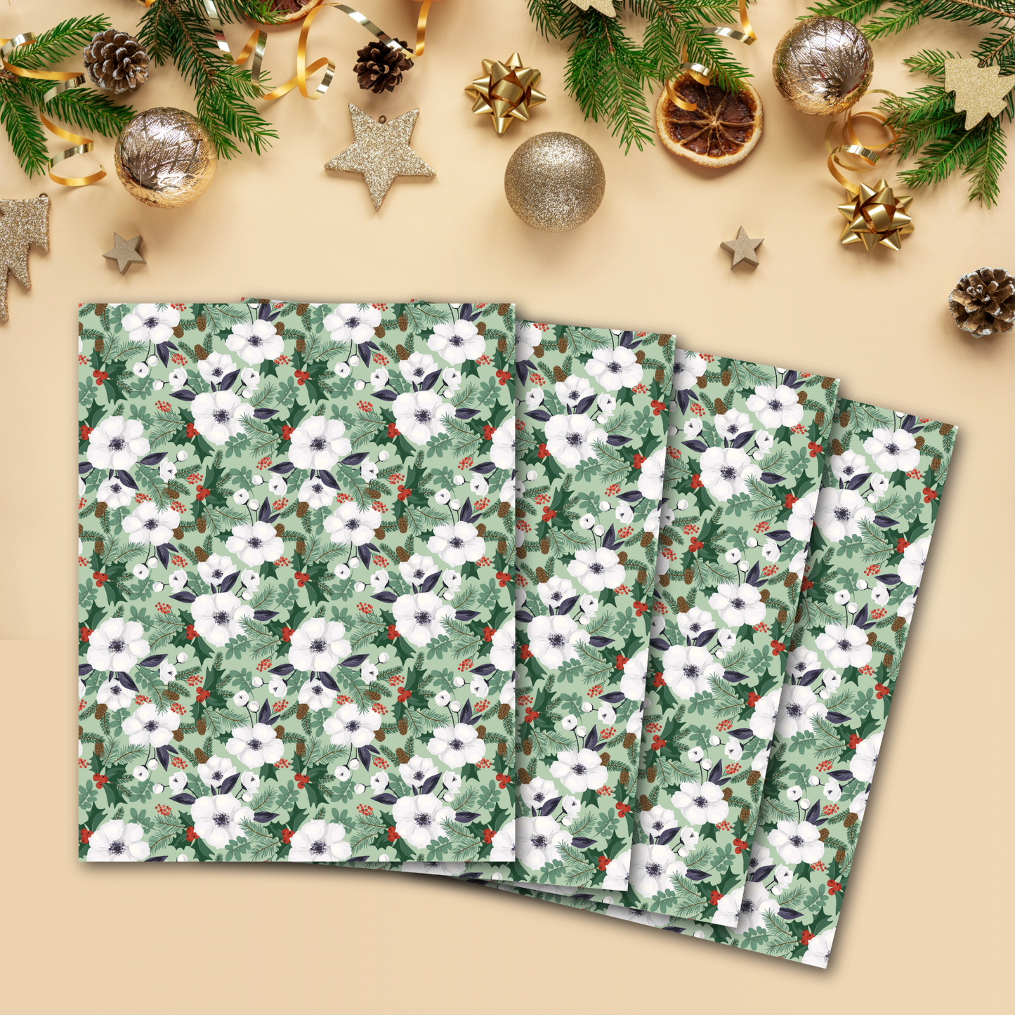 Winterberry Blossoms Transfer Sheets