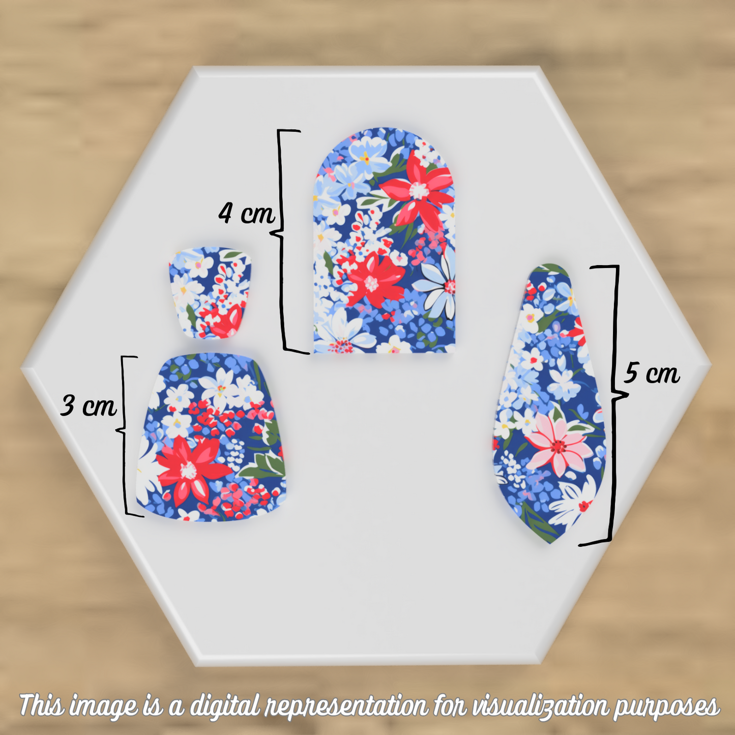 4th of July Medley #1 Floral Transfer Sheets