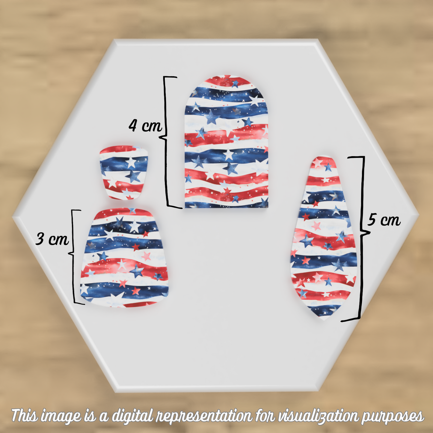 Watercolor Americana Transfer Sheets