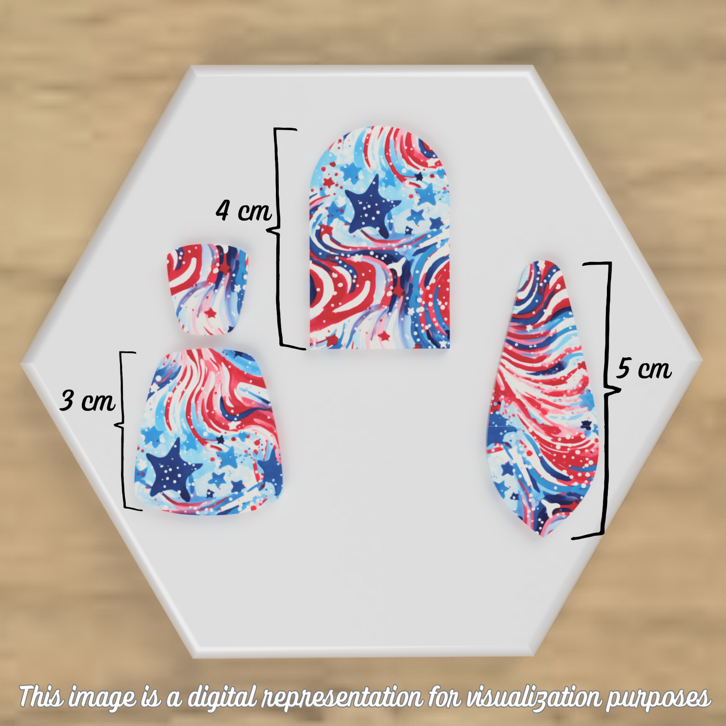 Star-Spangled Swirls Transfer Sheets