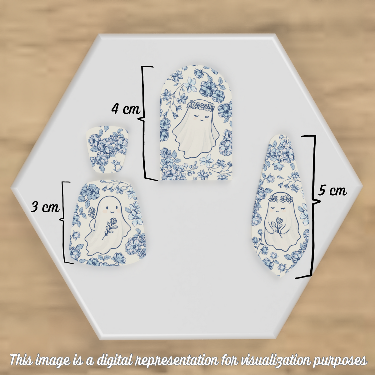 Blue Toile de Boo Transfer Sheets