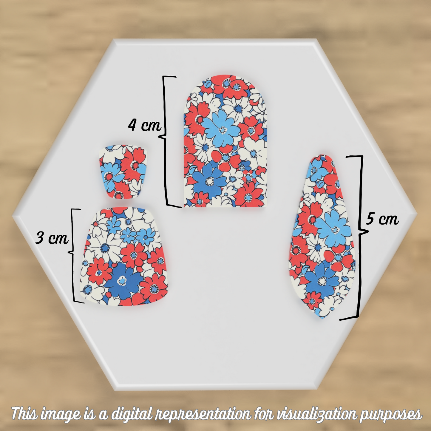 Patriotic Petals Transfer Sheets