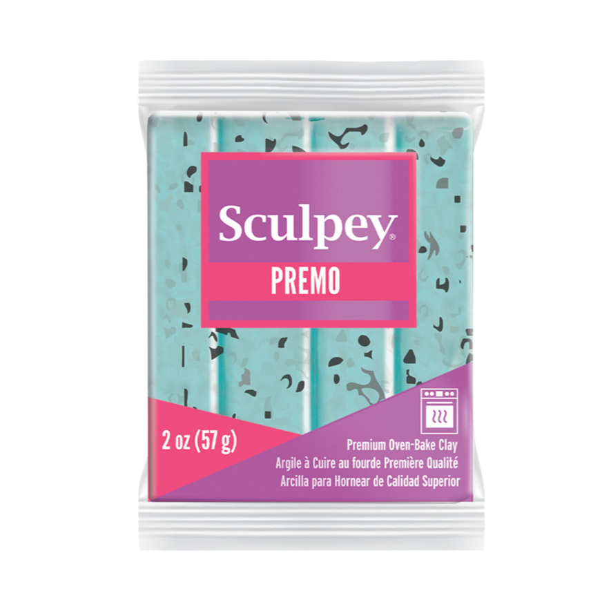 Sculpey Premo Turquoise Granite Polymer Clay