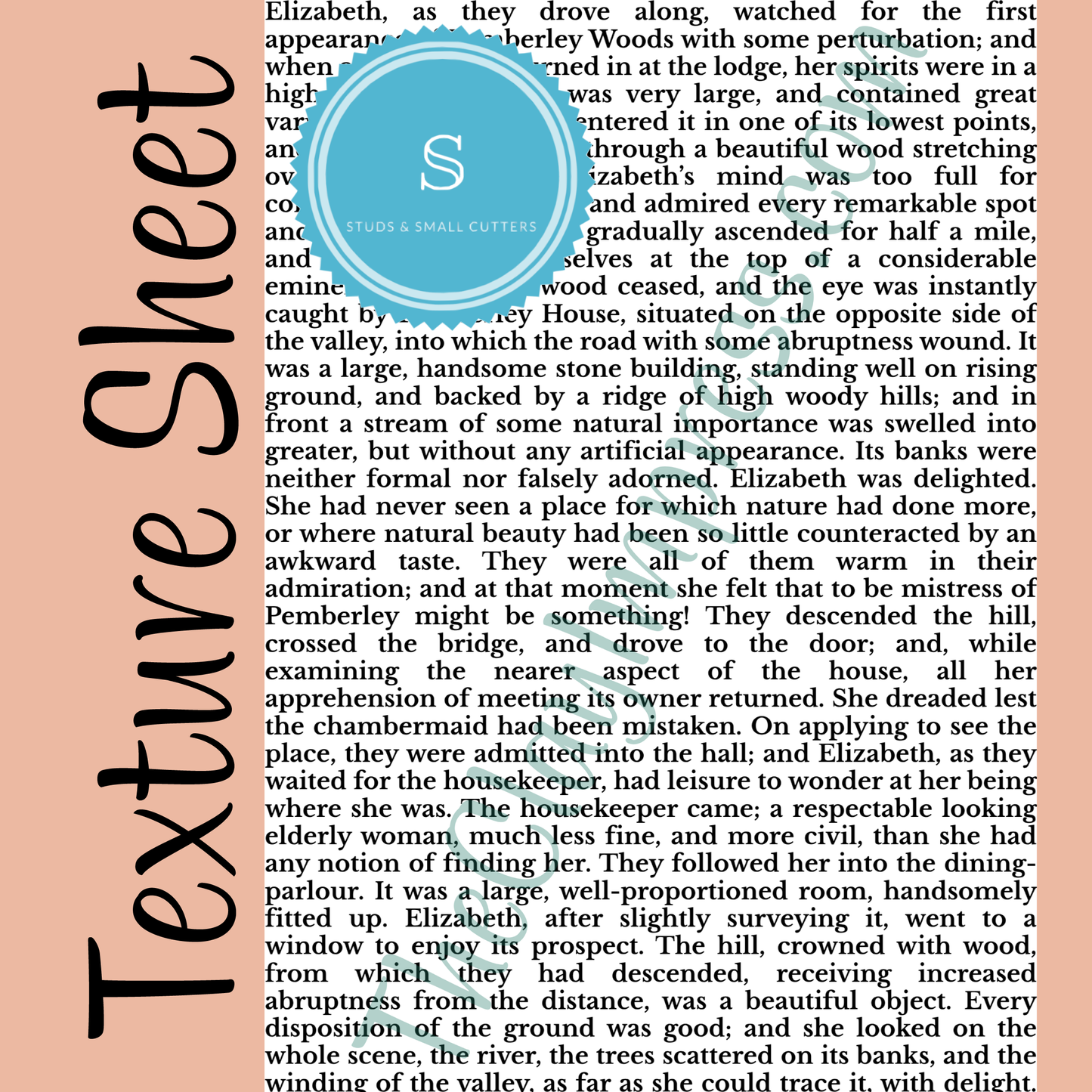 Vintage Book text Texture Sheet
