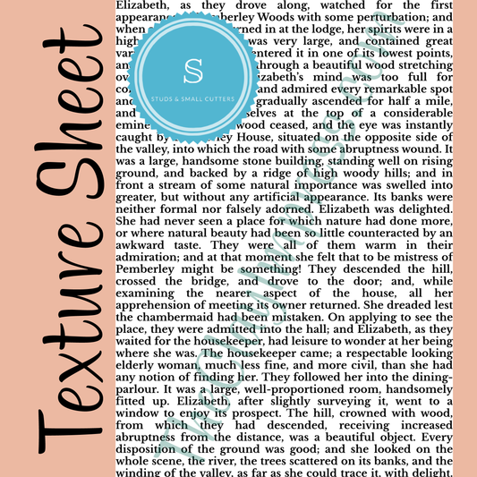 Vintage Book text Texture Sheet