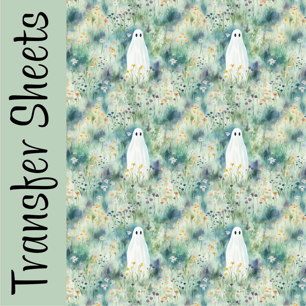 Watercolor Spirit Meadow Transfer Sheets