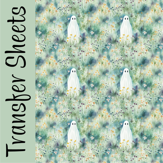 Watercolor Spirit Meadow Transfer Sheets