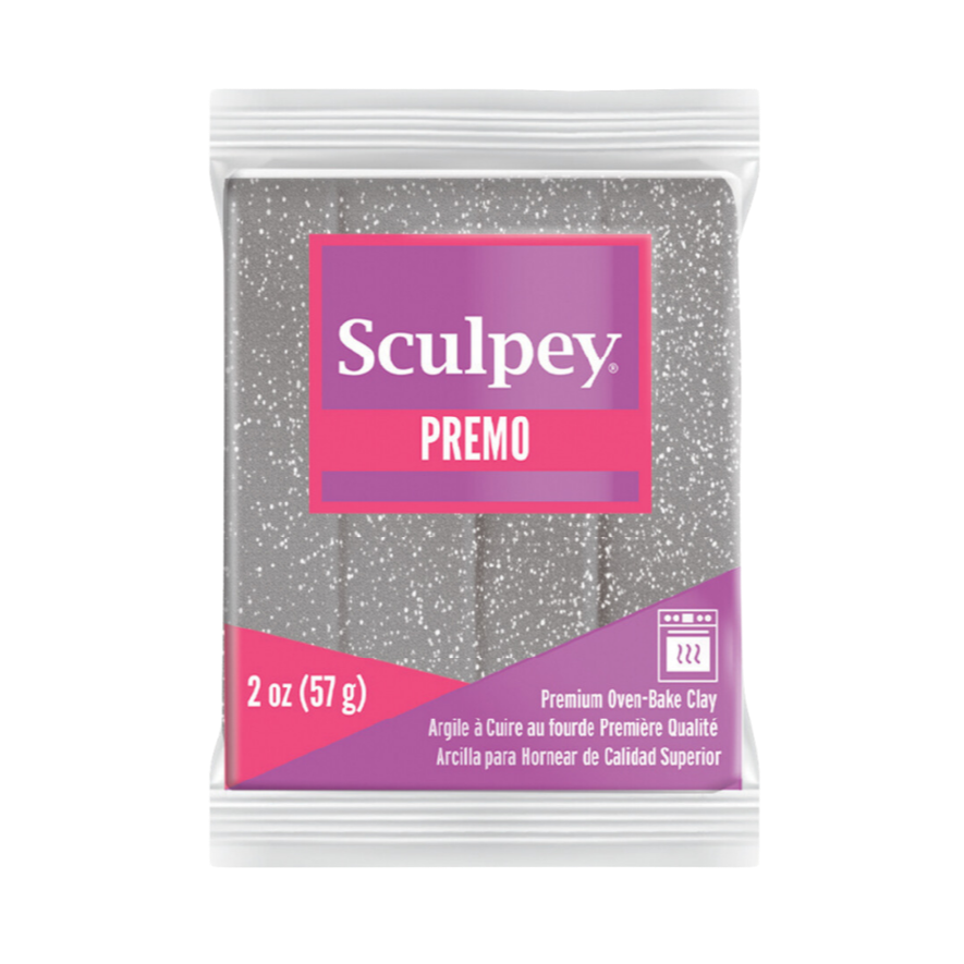 Sculpey Premo White Gold Glitter Polymer Clay