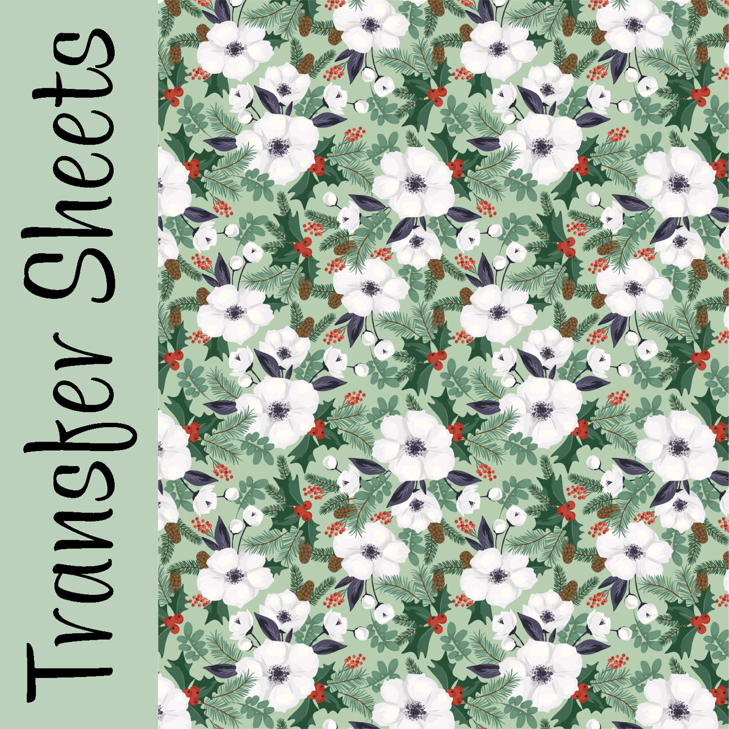 Winterberry Blossoms Transfer Sheets