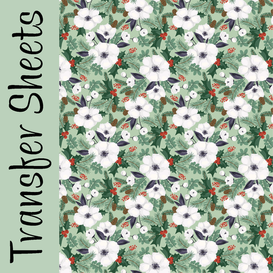 Winterberry Blossoms Transfer Sheets