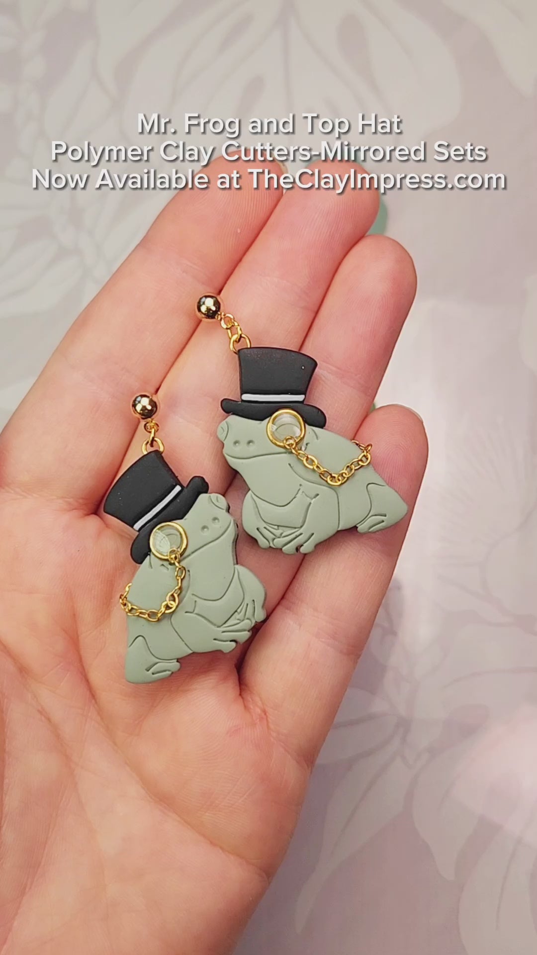 ブロッターアート ひょっこりグーフィー Frog & Top Hat Polymer Clay Cutter | Sharp, Clean, Precision Cuts