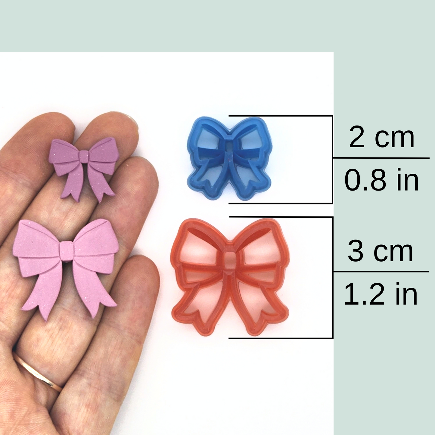 Cute Beautiful Bow Ribbon Jewelry Earring Making, Polymer Clay Crafts Cutter Sizes