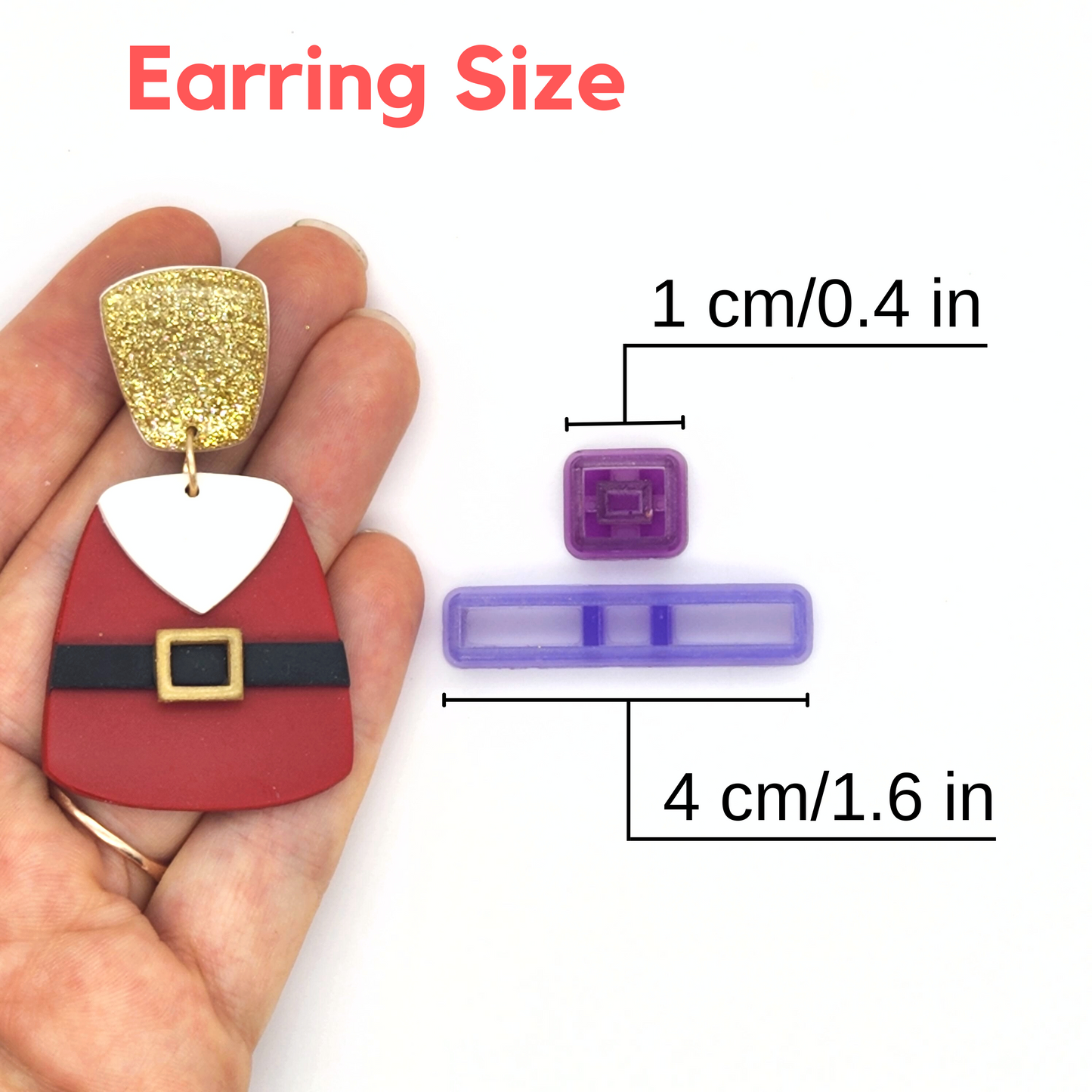 Earring Size for Santa Belt Cutter