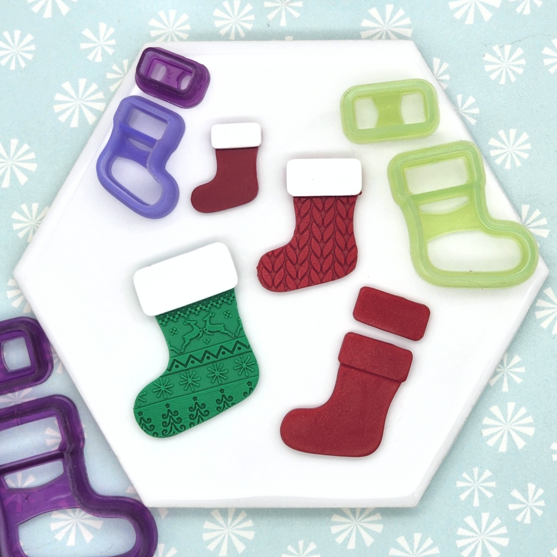 Christmas Stocking Polymer Clay Cutter Set