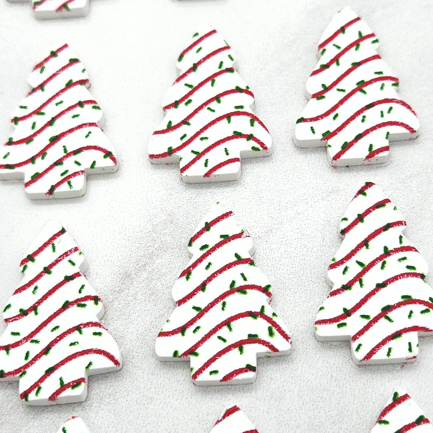 Christmas Tree Cakes, Candy Cane, Sprinkles Design for Polymer Clay