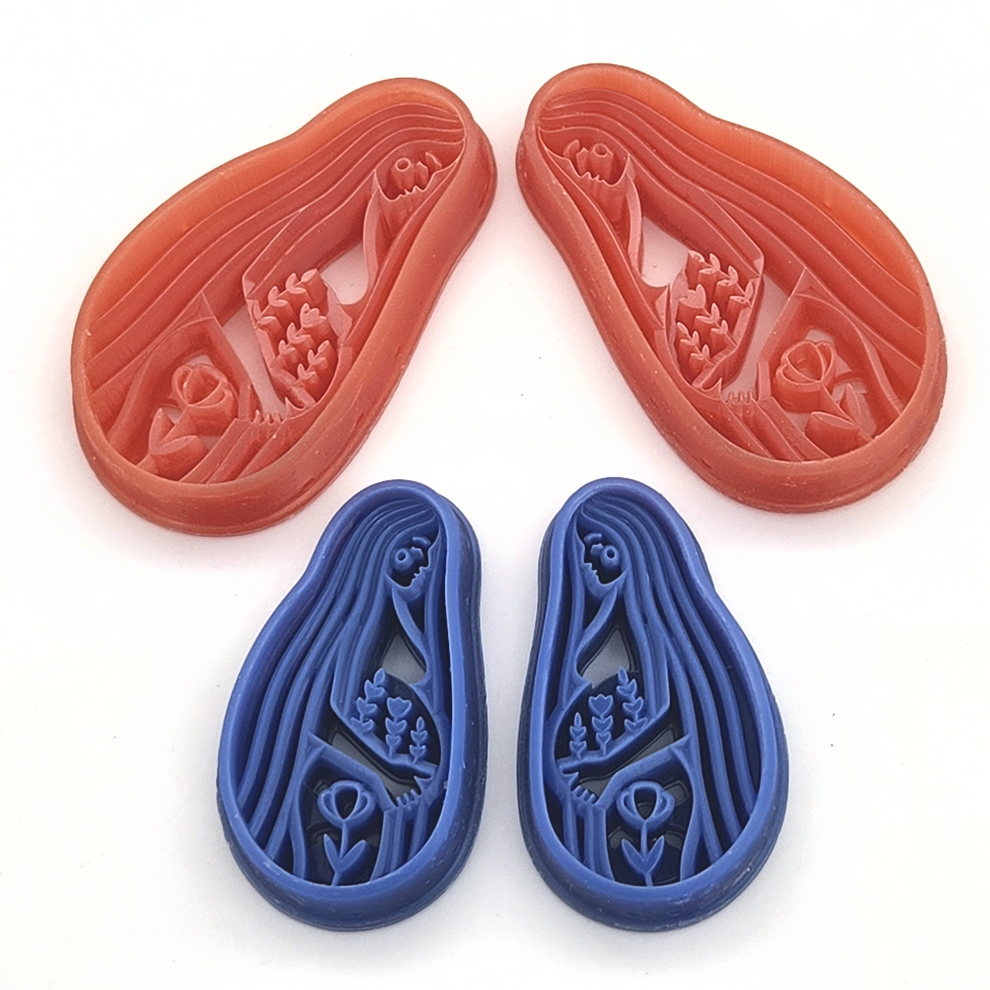 Pregnant Mother Goddess Polymer Clay Cutter Sharp, Clean Precise