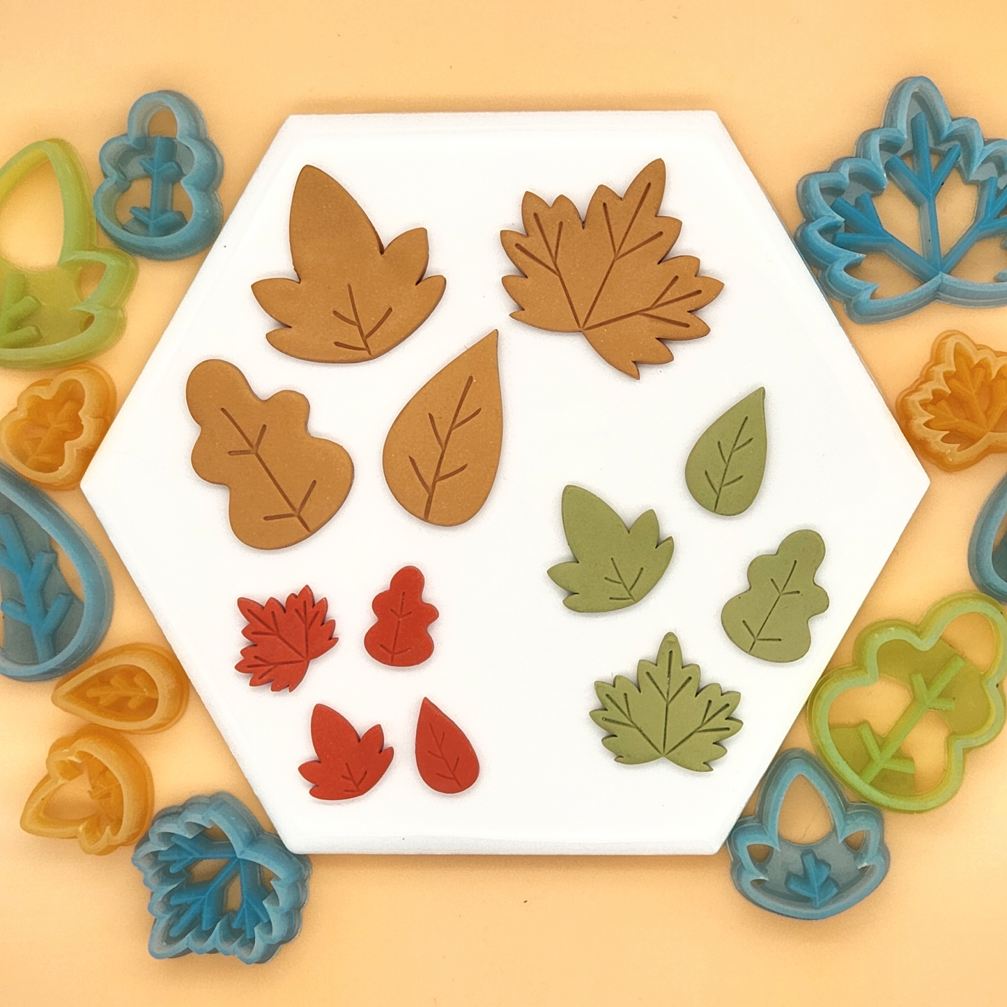 Autumn Fall Maple Leaves Polymer Clay Shape Cutters