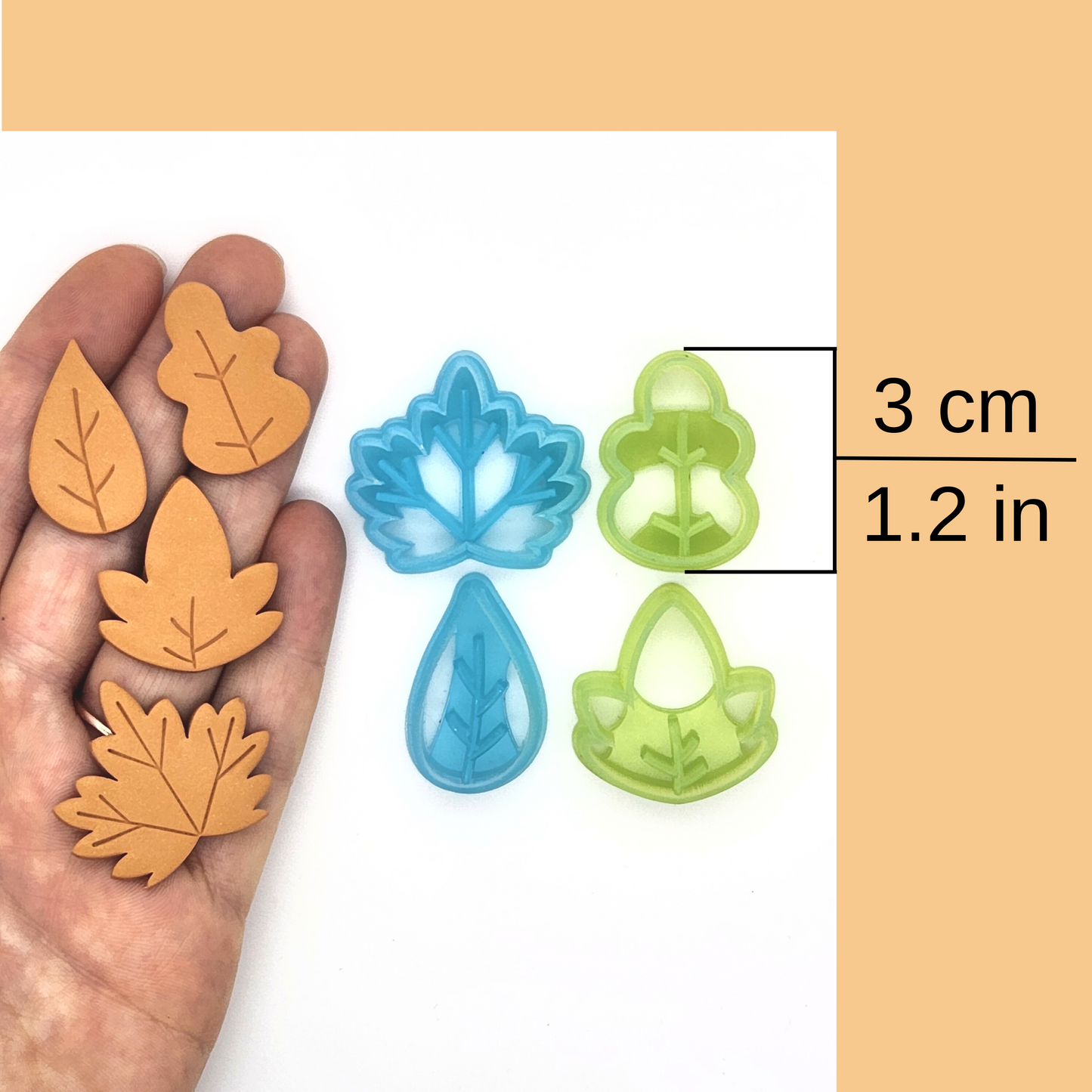 Autumn Fall Maple Leaves Polymer Clay Supplies and Tools, Earring Jewelry Making