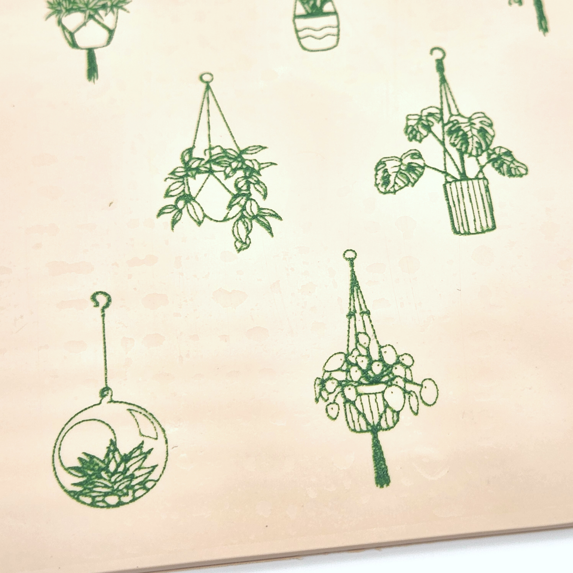 screen for hanging plants Hanging Plants Silk Screen for Polymer Clay – The Clay Impress