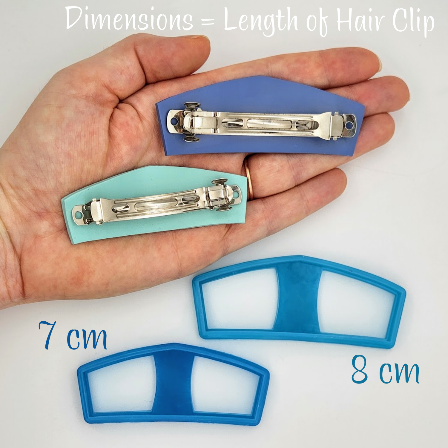 Pointed Crown Shape Polymer Clay Barrette Cutters