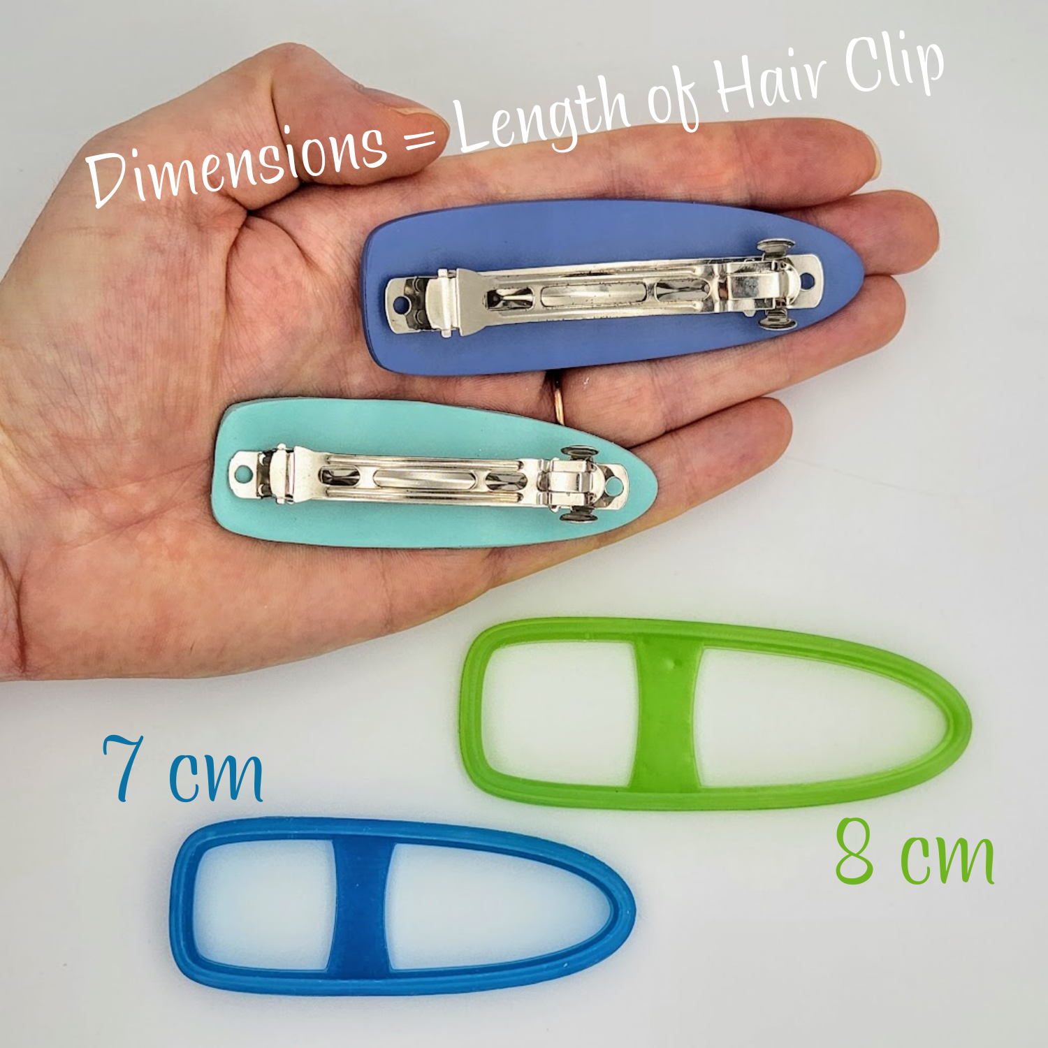 Classic Shape Hair Clip Cutters for Polymer Clay Barrettes