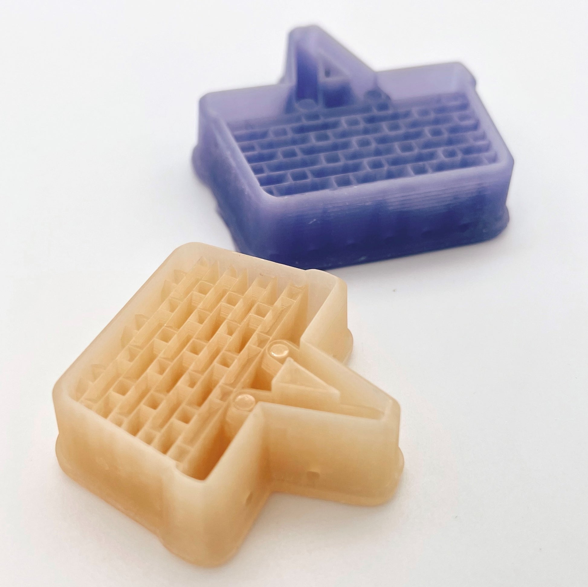 3d printed picnic basket debossing polymer clay cutter made of resin, polymer clay tools and supplies for jewelry and earring making.