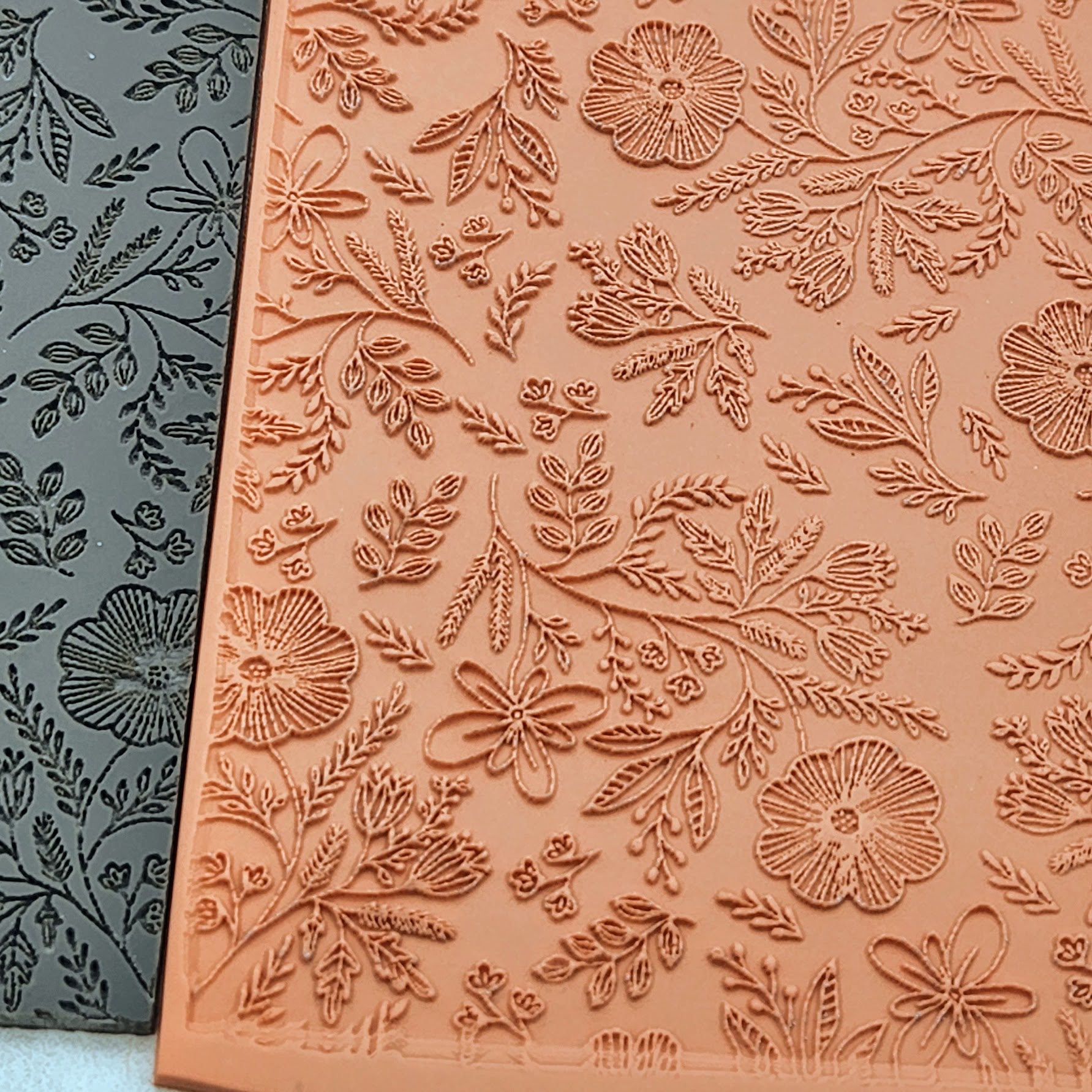 Botanical Polymer Clay Texture Sheet Texture Mat for Polymer Clay Rubber  Texture Sheets 