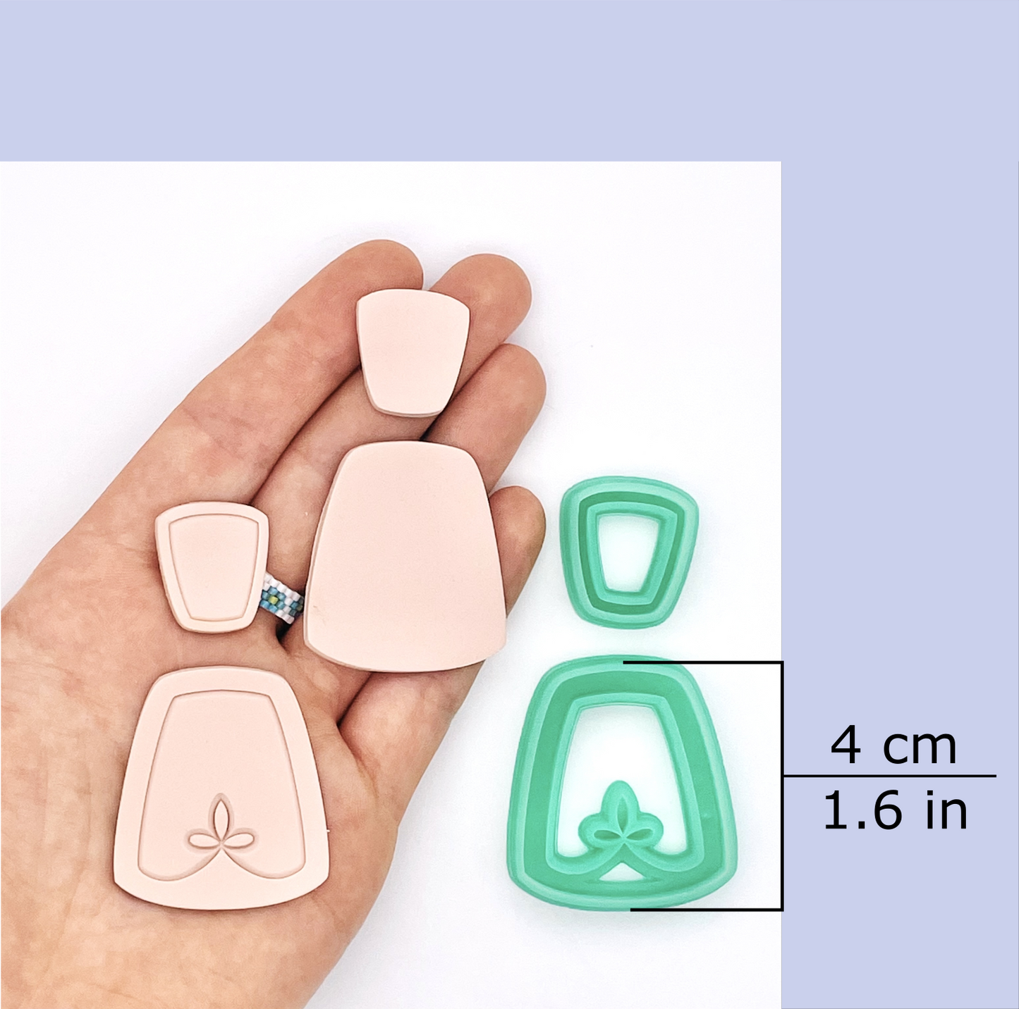 Brandy set clay cutter available sizes, 4 centimeters / 1.6 inches