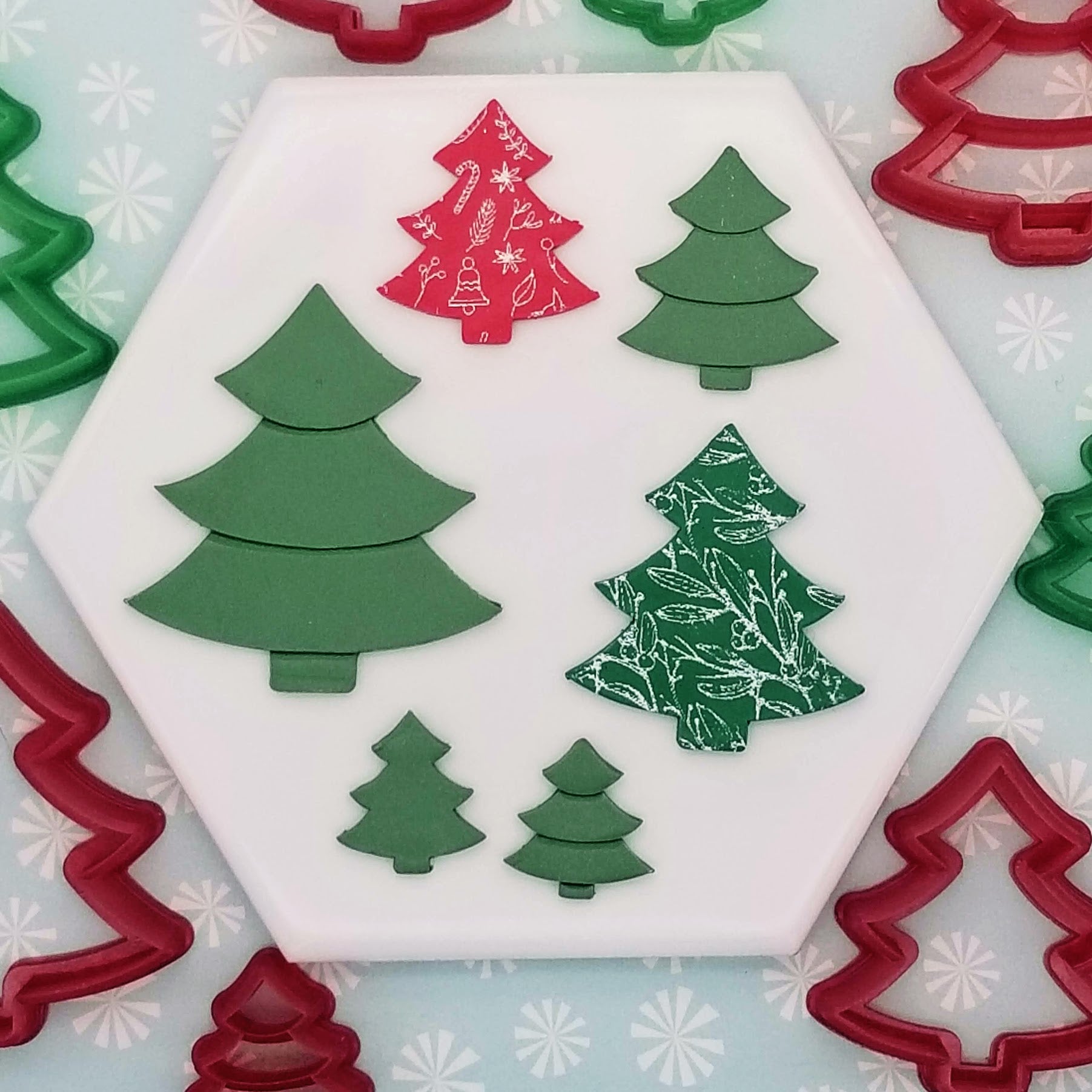 Christmas Tree Polymer Clay Cutters