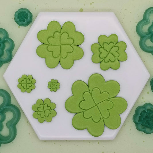 Four Leaf Clover Polymer Clay Cutters All Sizes