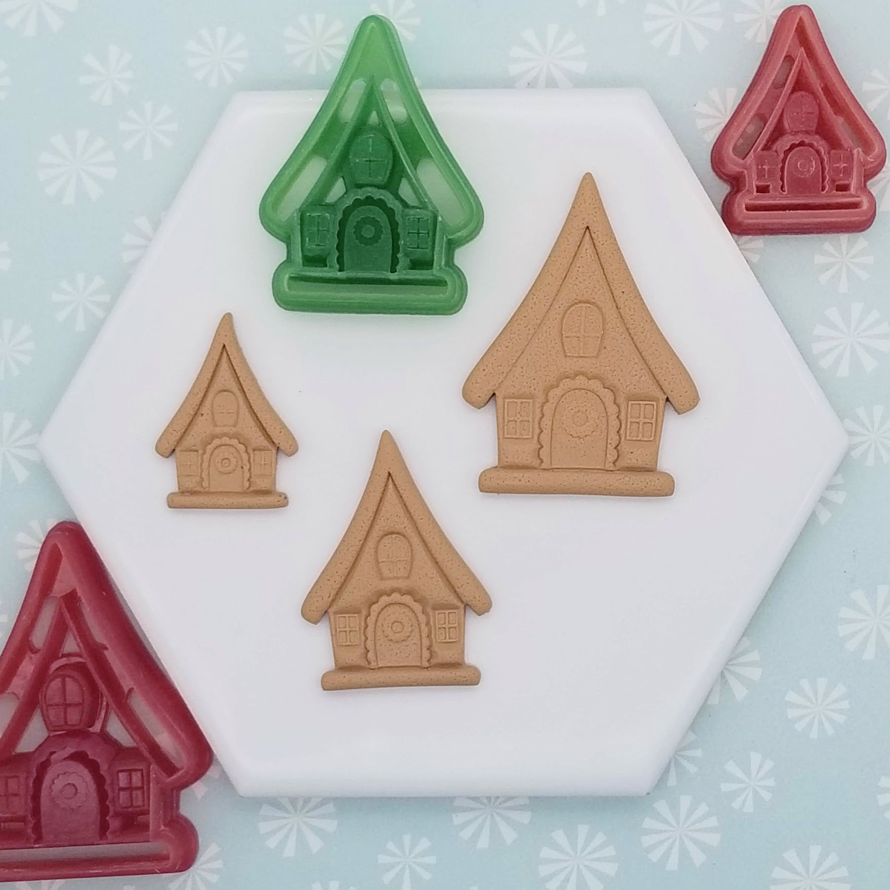 Gingerbread House Polymer Clay Cutters